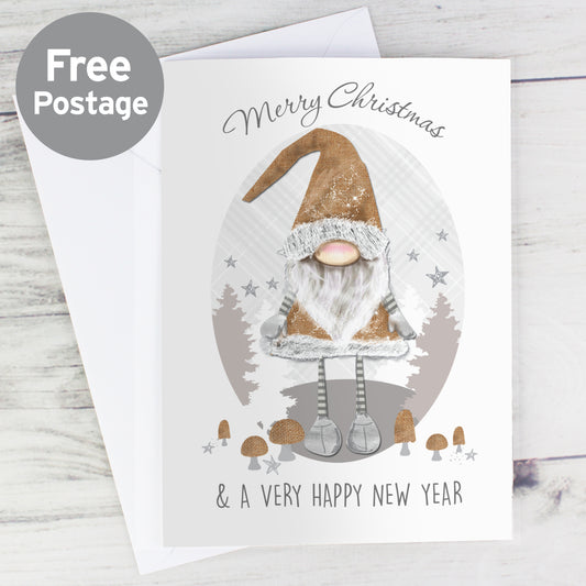 Personalised Christmas Gonk Card from Heartfelt Gifts