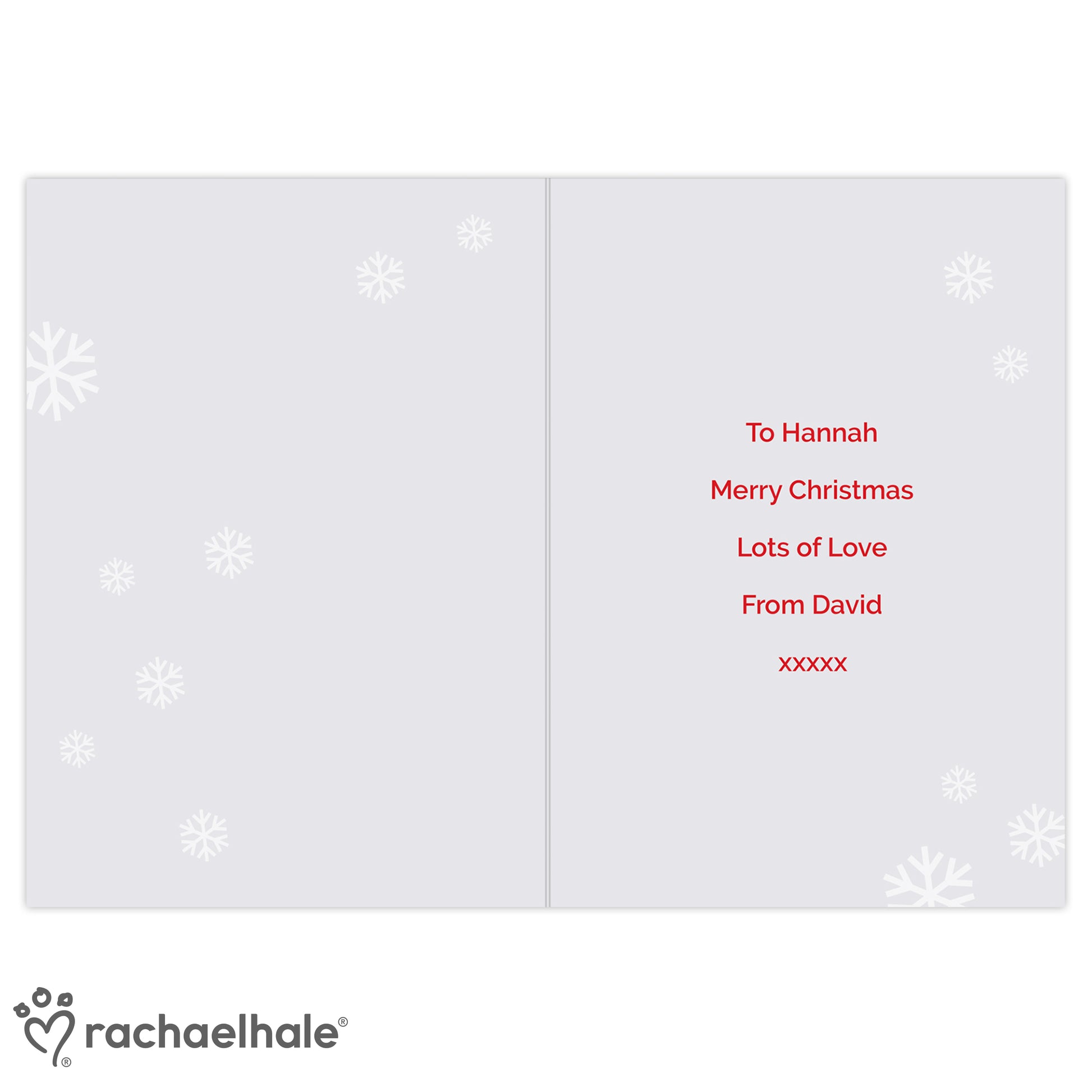 Personalised Rachael Hale Christmas Dachshund Through the Snow Card - image 7