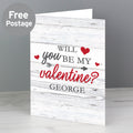 Personalised Be My Valentine Card from Heartfelt Gifts
