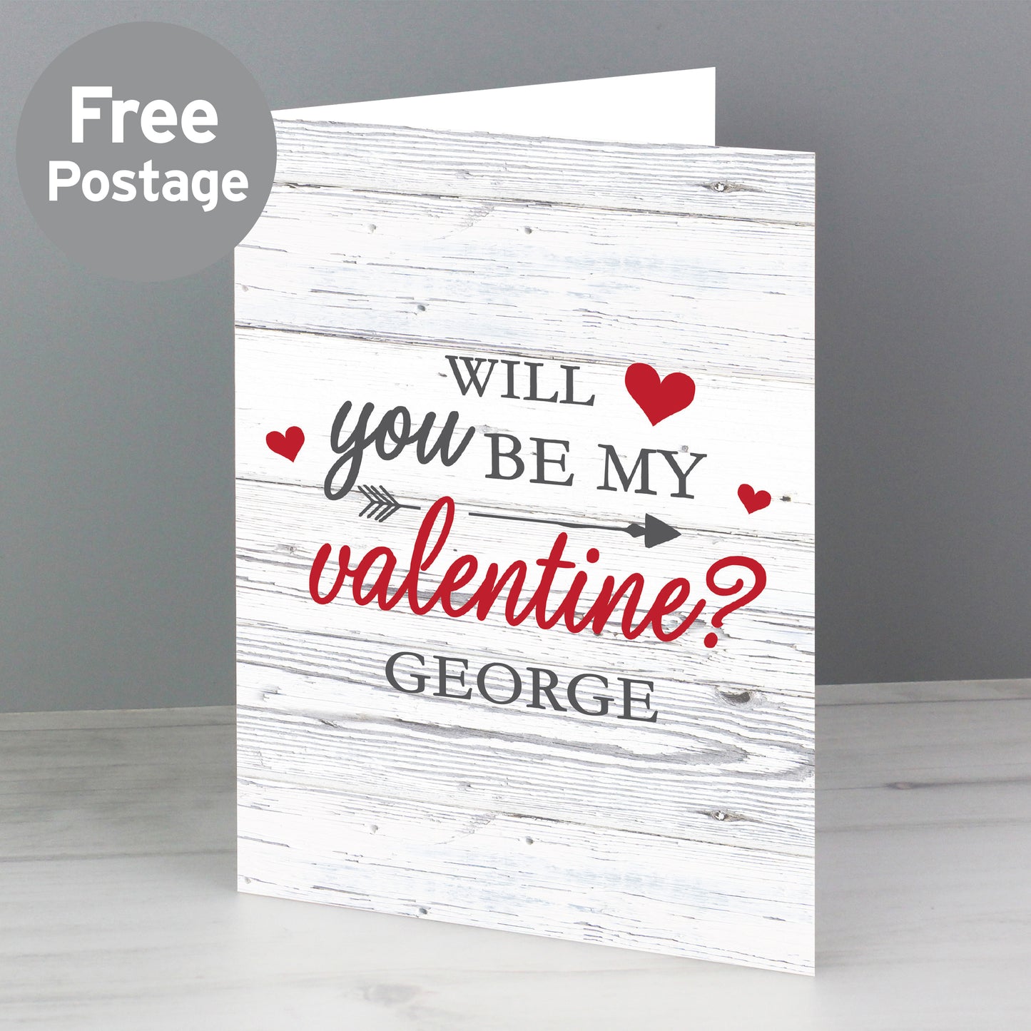 Personalised Be My Valentine Card from Heartfelt Gifts