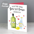 Personalised 'Gin to My Tonic' Card from Heartfelt Gifts