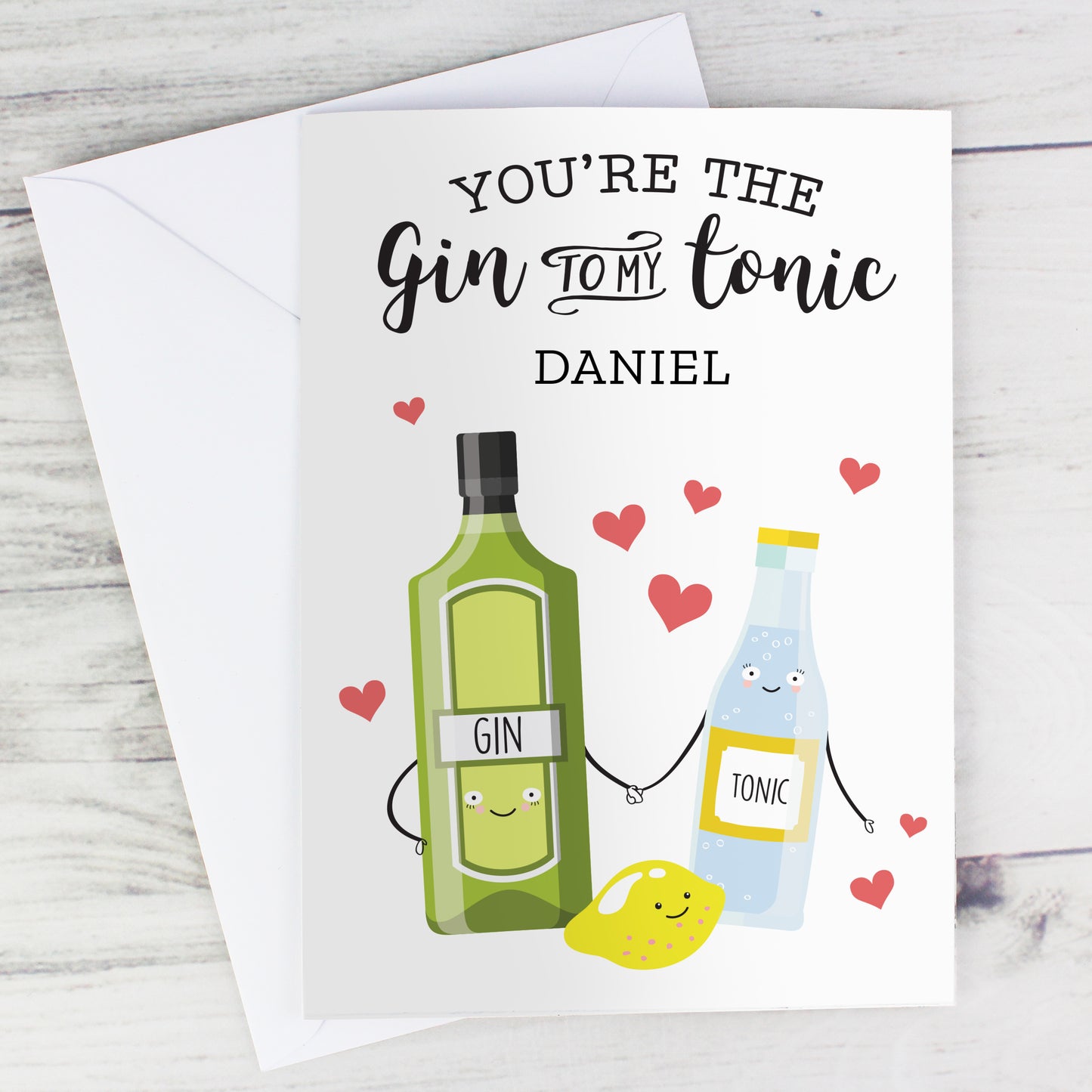 Personalised 'Gin to My Tonic' Card - image 3