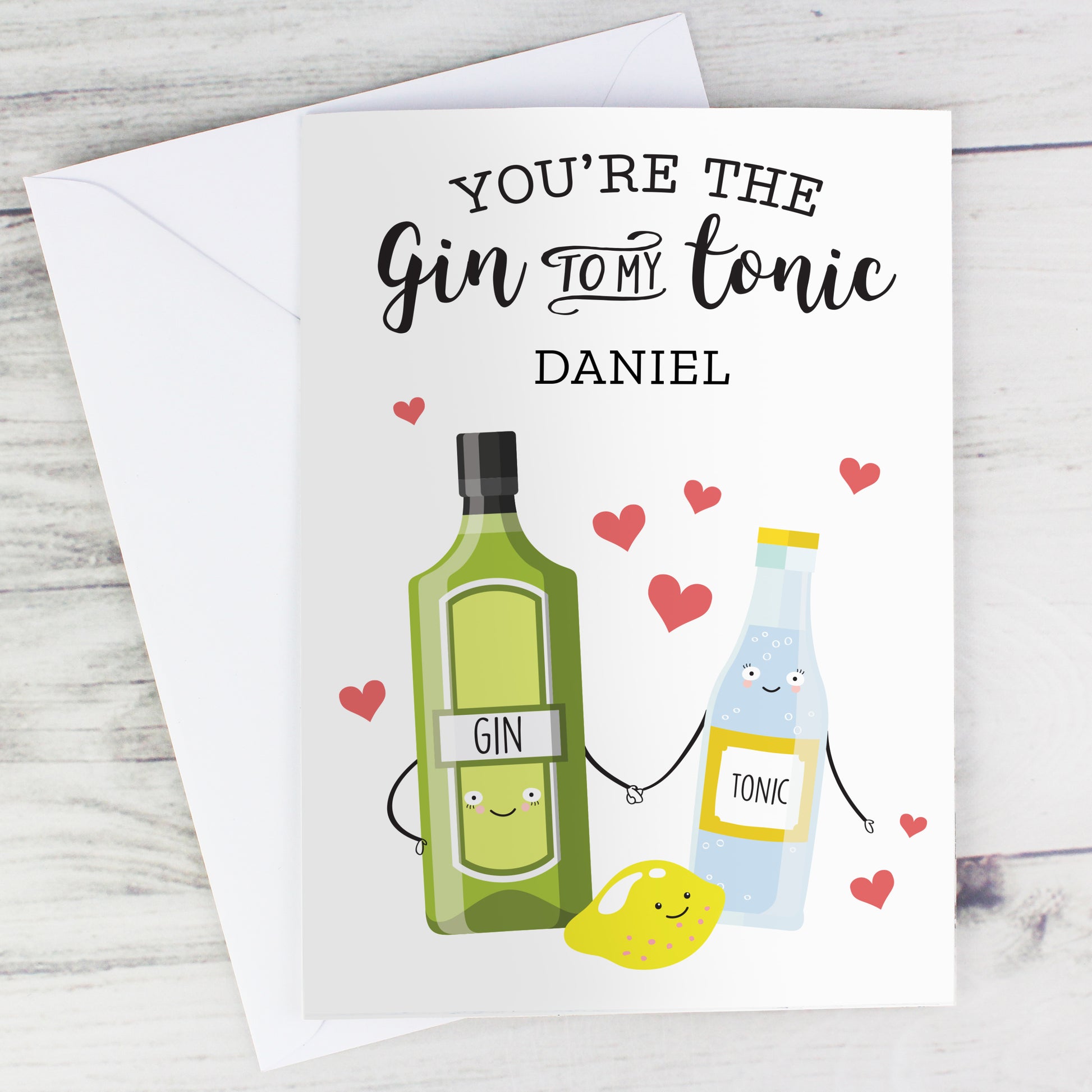 Personalised 'Gin to My Tonic' Card - image 3
