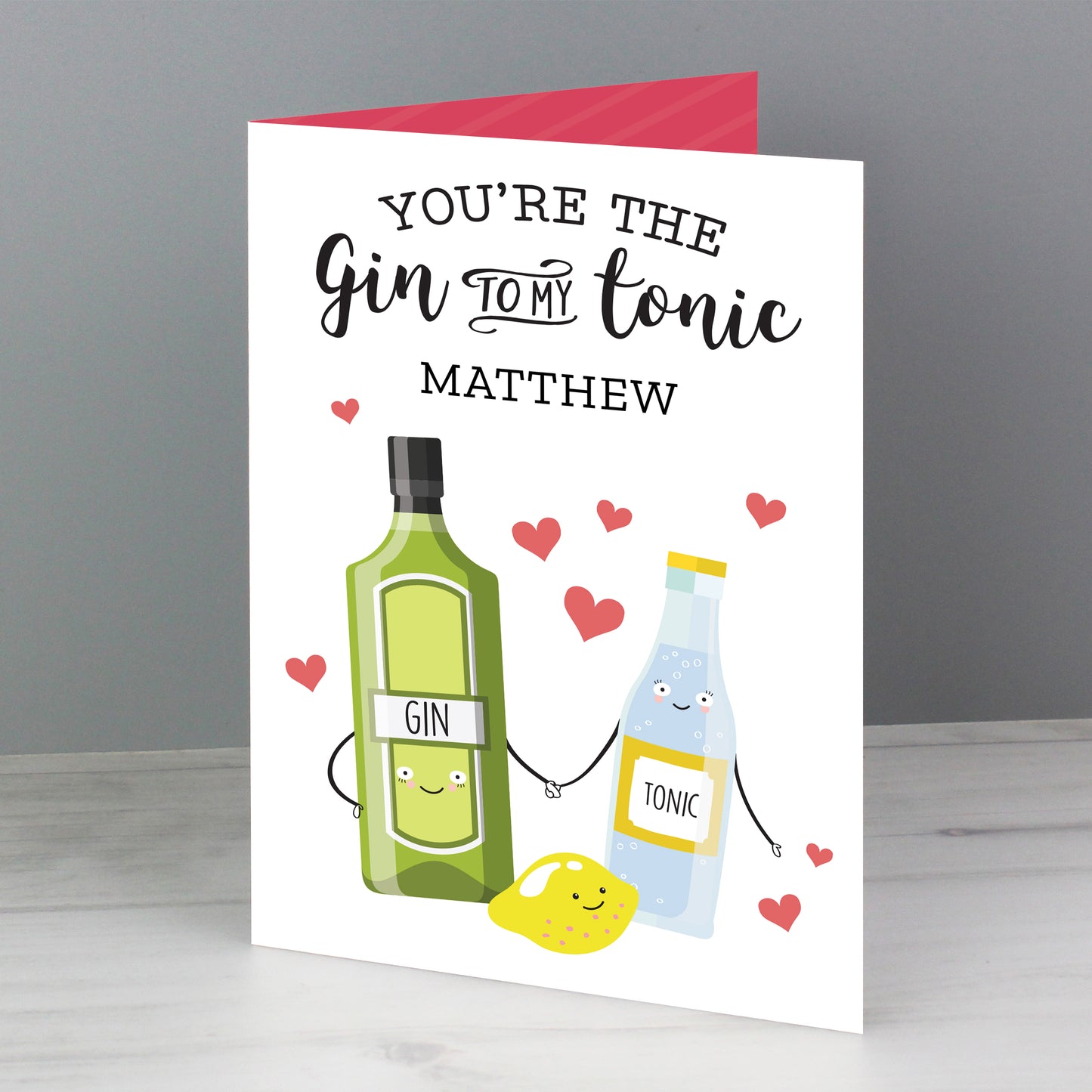 Personalised 'Gin to My Tonic' Card - image 5