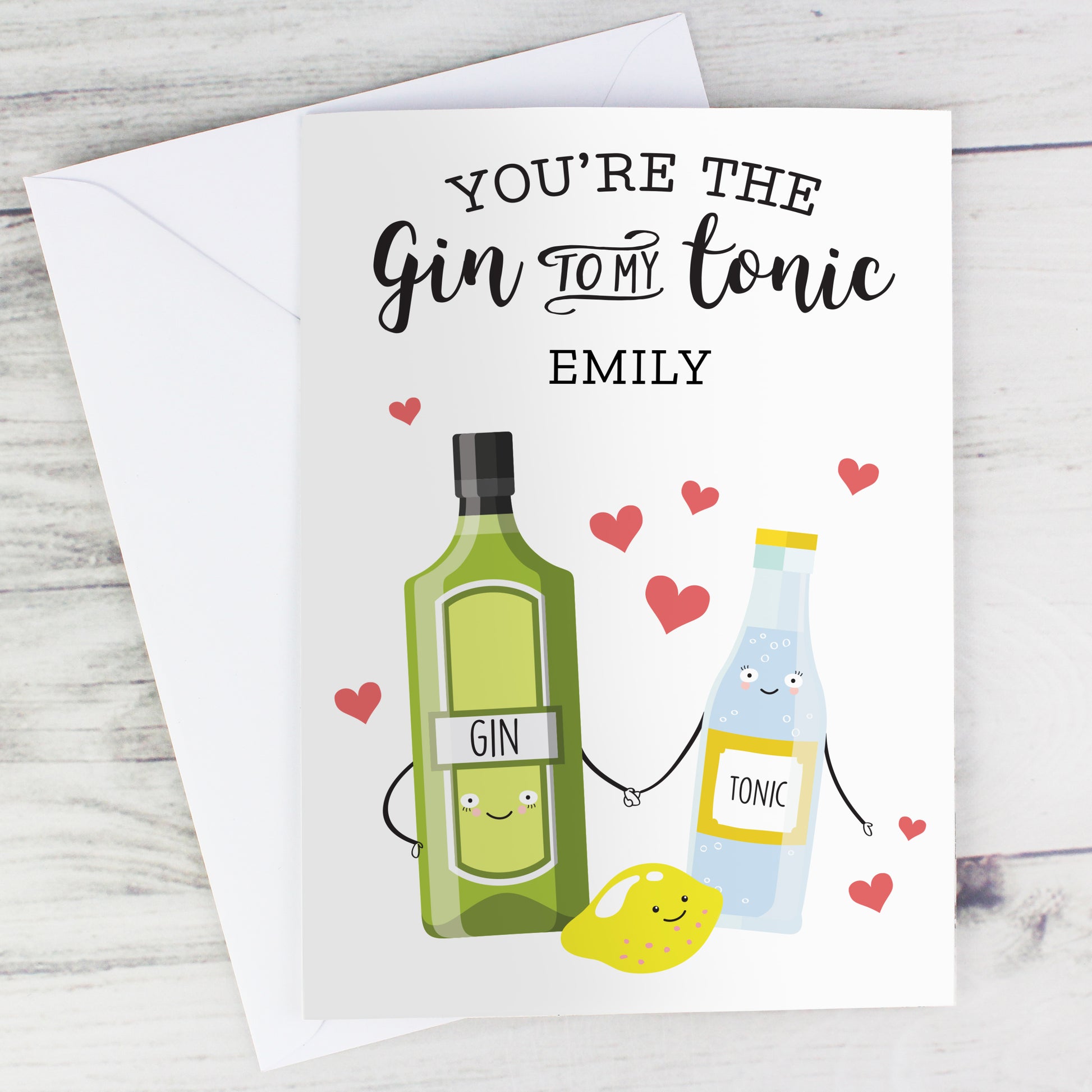 Personalised 'Gin to My Tonic' Card - image 6