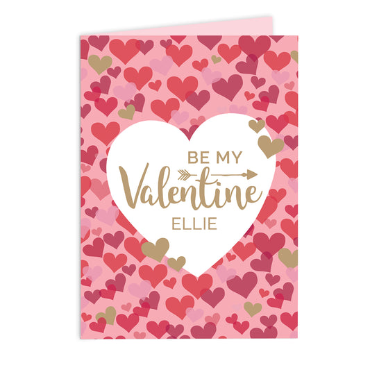 Personalised Valentine's Day Confetti Hearts Card - image 2