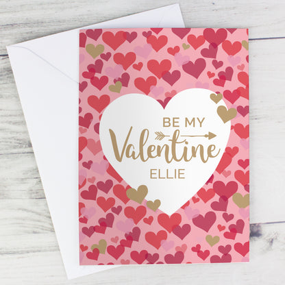 Personalised Valentine's Day Confetti Hearts Card - image 5