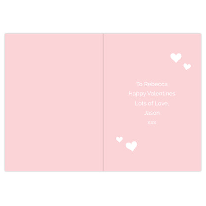 Personalised Valentine's Day Confetti Hearts Card - image 6