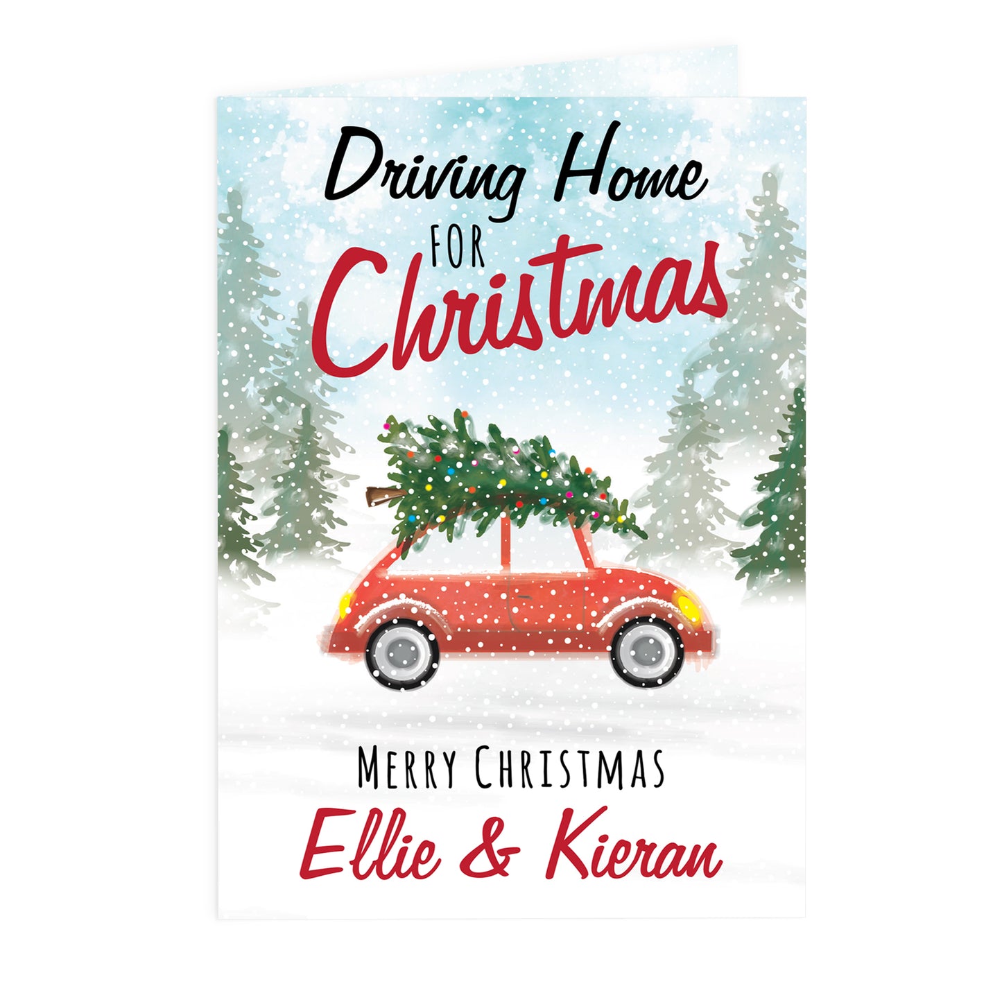 Personalised 'Driving Home For Christmas'' Card - image 2