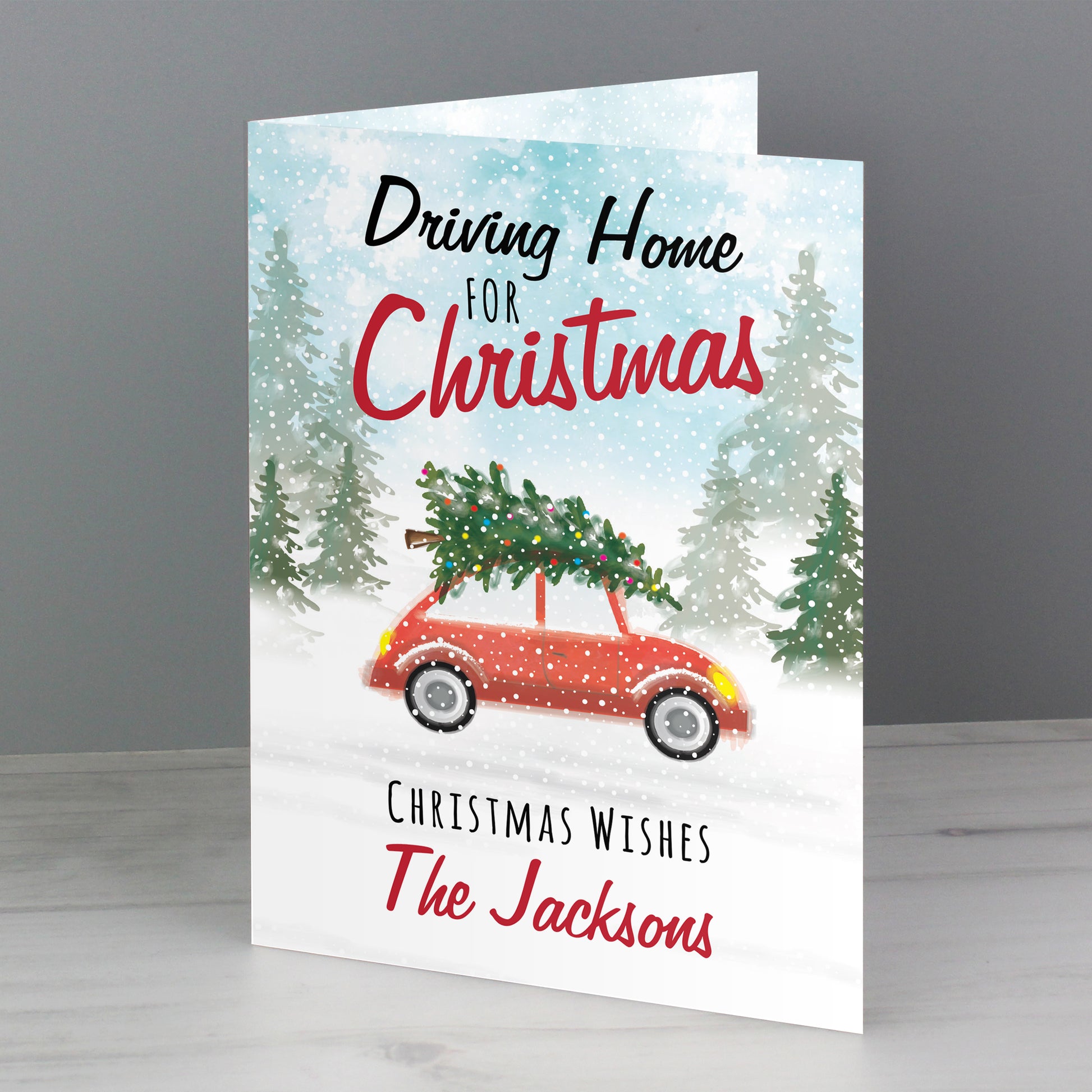 Personalised 'Driving Home For Christmas'' Card - image 3