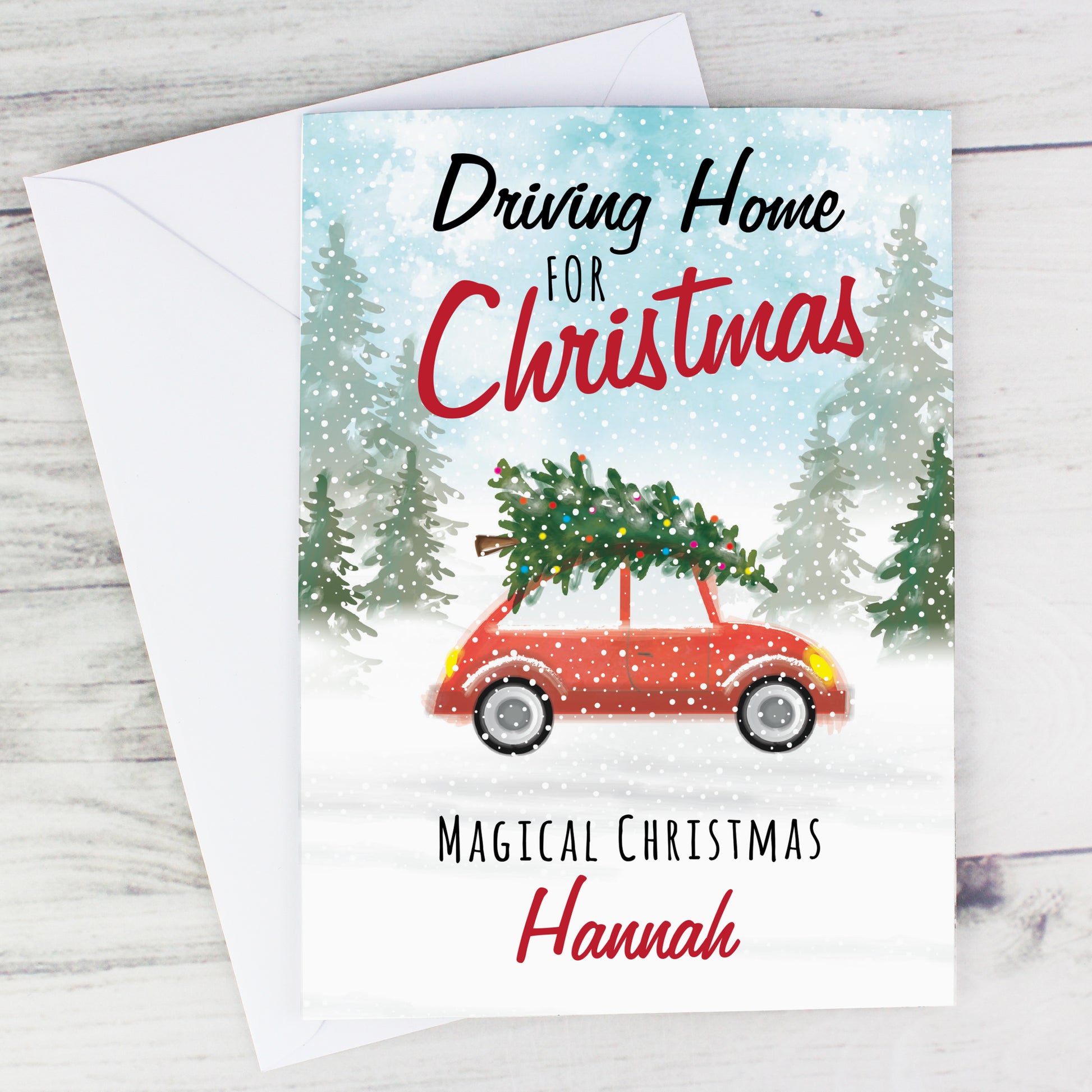 Personalised 'Driving Home For Christmas'' Card - image 4