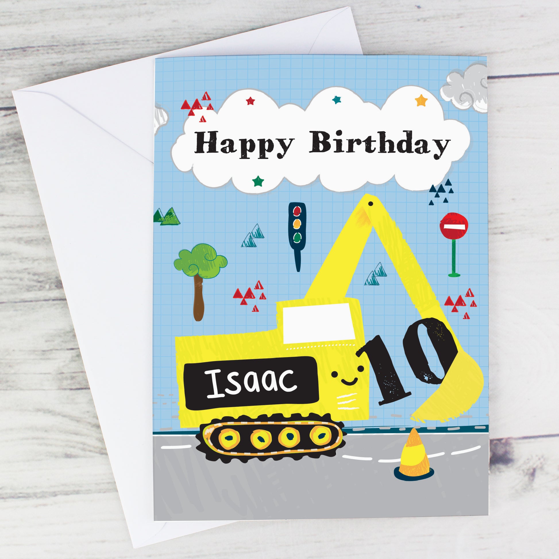 Personalised Digger Birthday Card - image 5