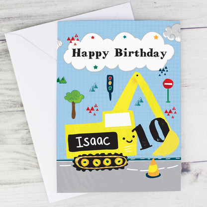 Personalised Digger Birthday Card - image 5