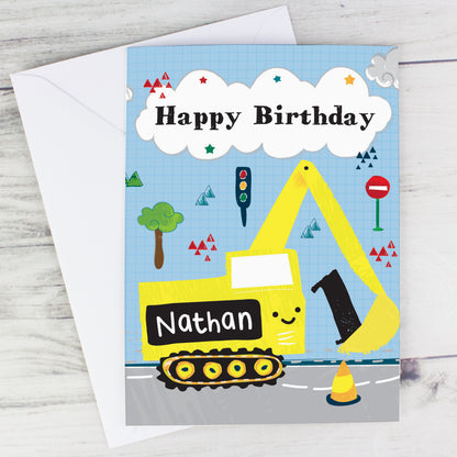 Personalised Digger Birthday Card - image 6