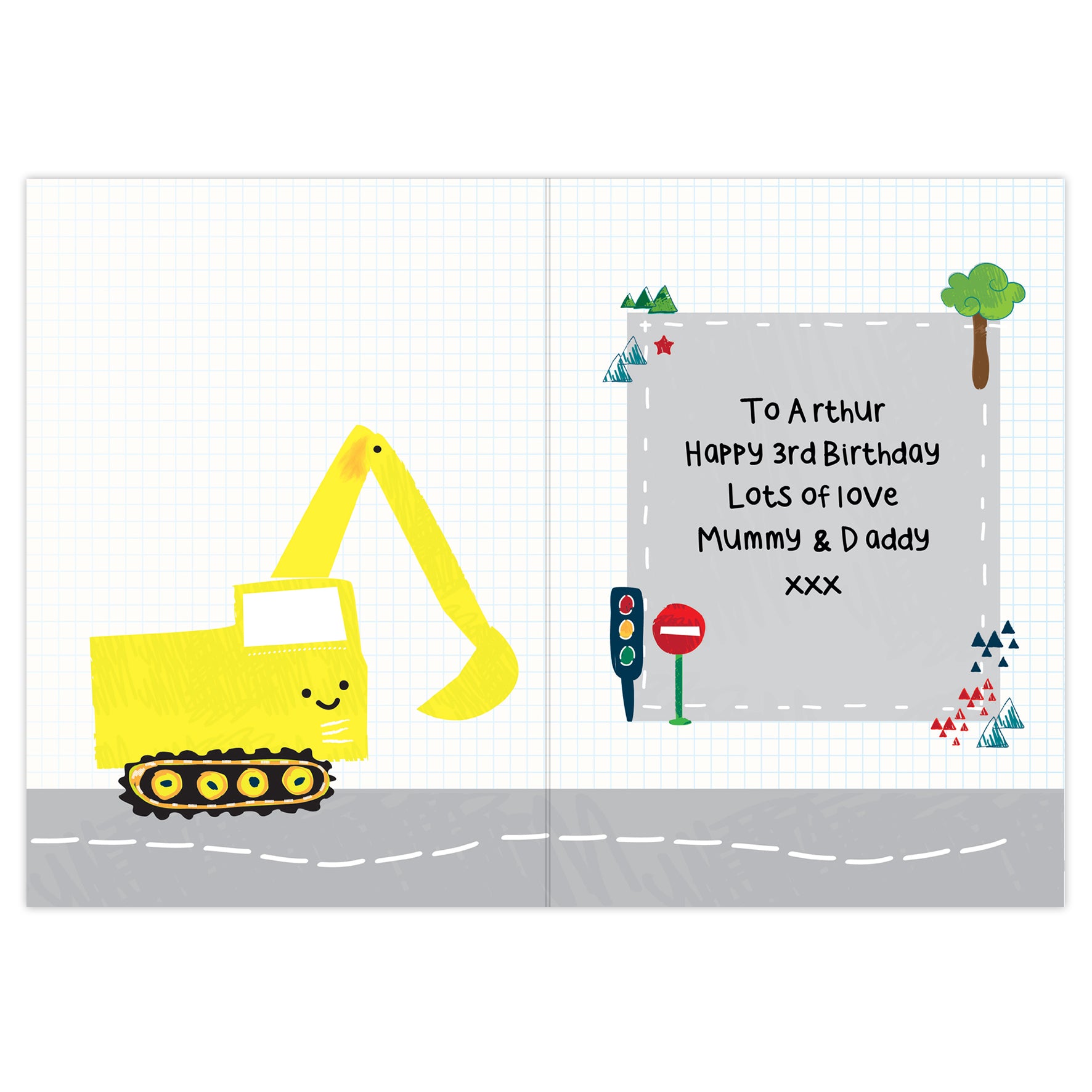 Personalised Digger Birthday Card - image 7