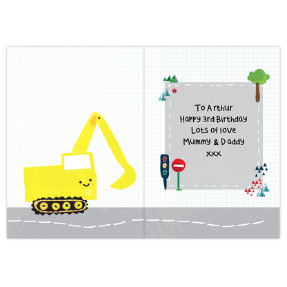 Personalised Digger Birthday Card - image 7