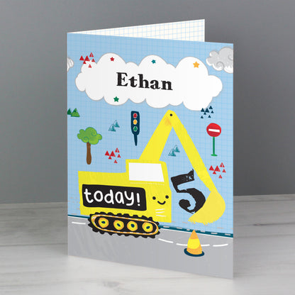 Personalised Digger Birthday Card - image 8