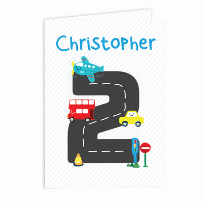 Personalised Vehicles Birthday Card - image 2