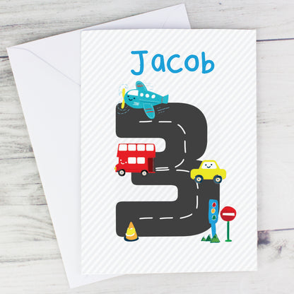 Personalised Vehicles Birthday Card - image 3