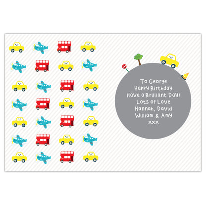 Personalised Vehicles Birthday Card - image 4