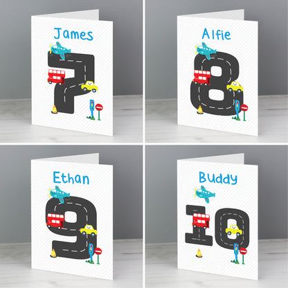 Personalised Vehicles Birthday Card - image 6