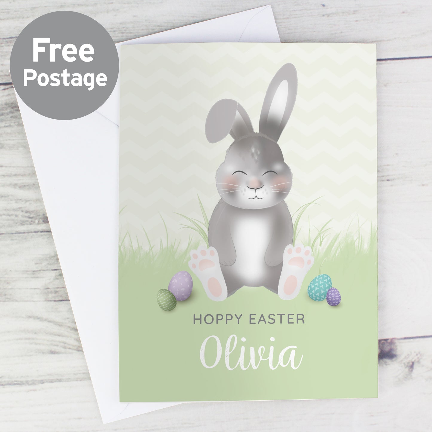 Personalised Easter Bunny Card from Heartfelt Gifts
