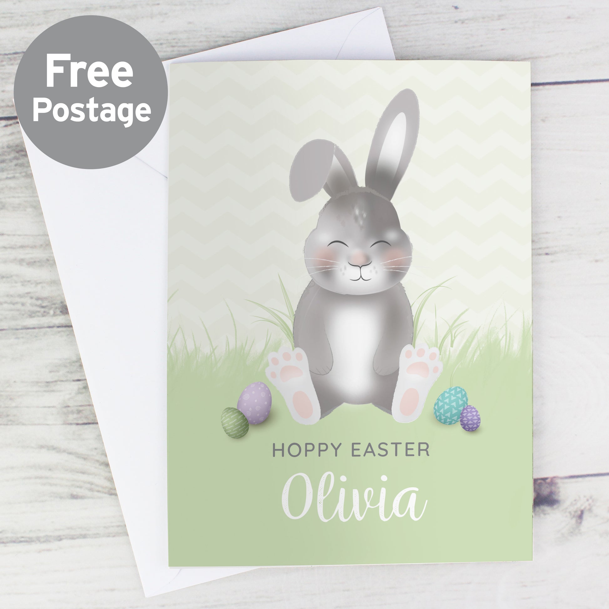 Personalised Easter Bunny Card from Heartfelt Gifts