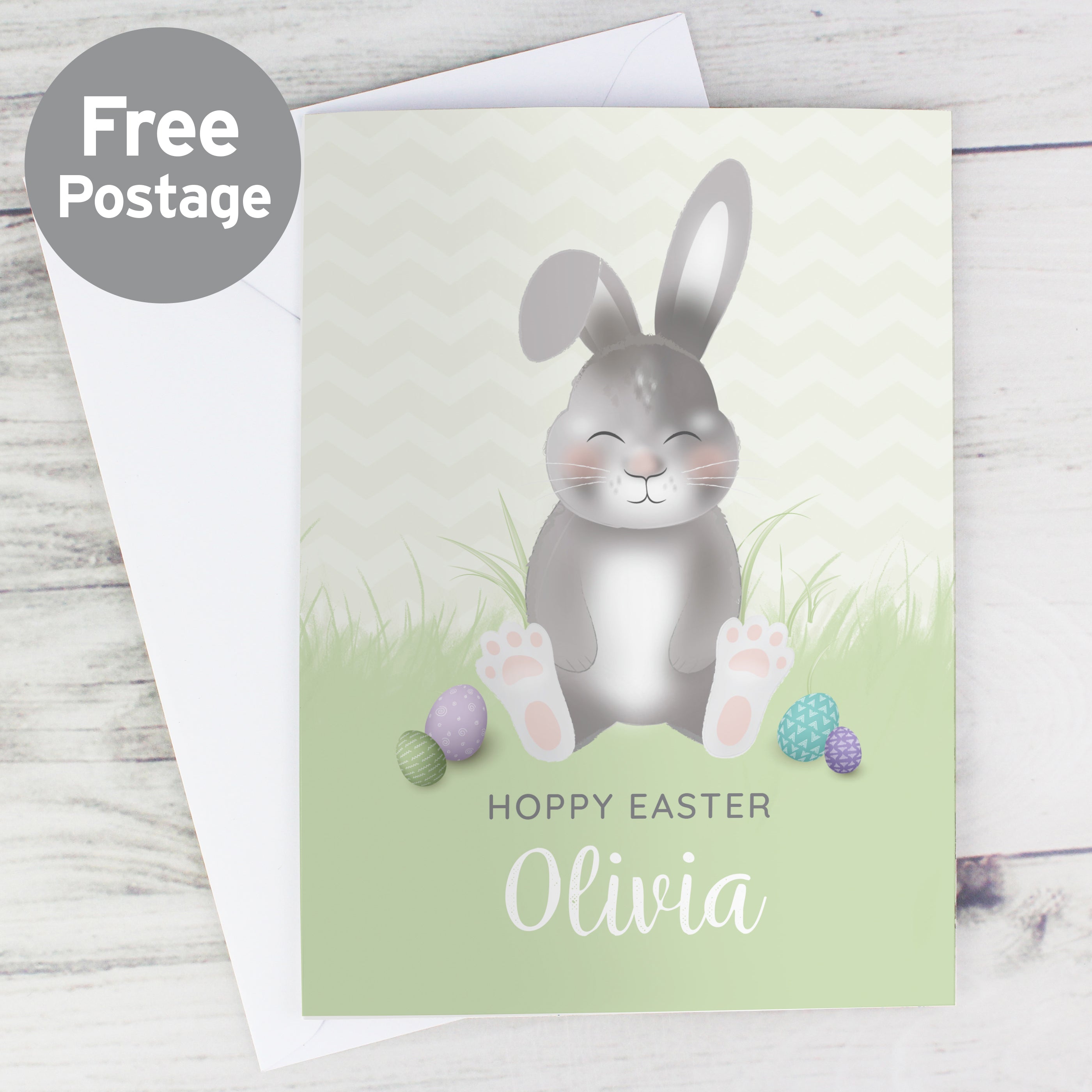 Personalised Easter Bunny Card from Heartfelt Gifts