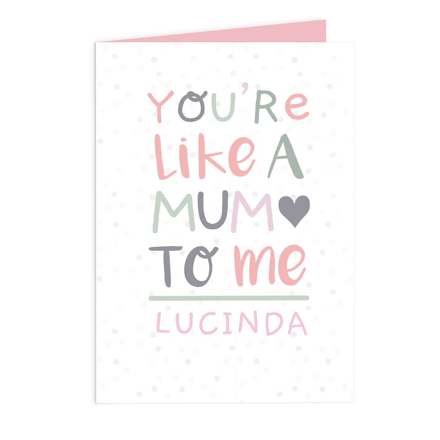 Personalised 'You're Like a Mum to Me' Card - image 2