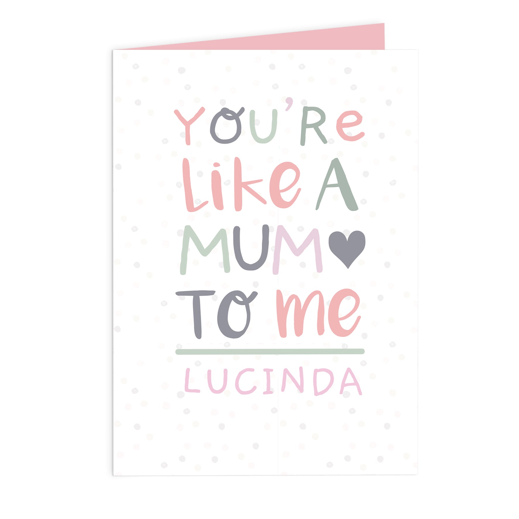 Personalised 'You're Like a Mum to Me' Card - image 2