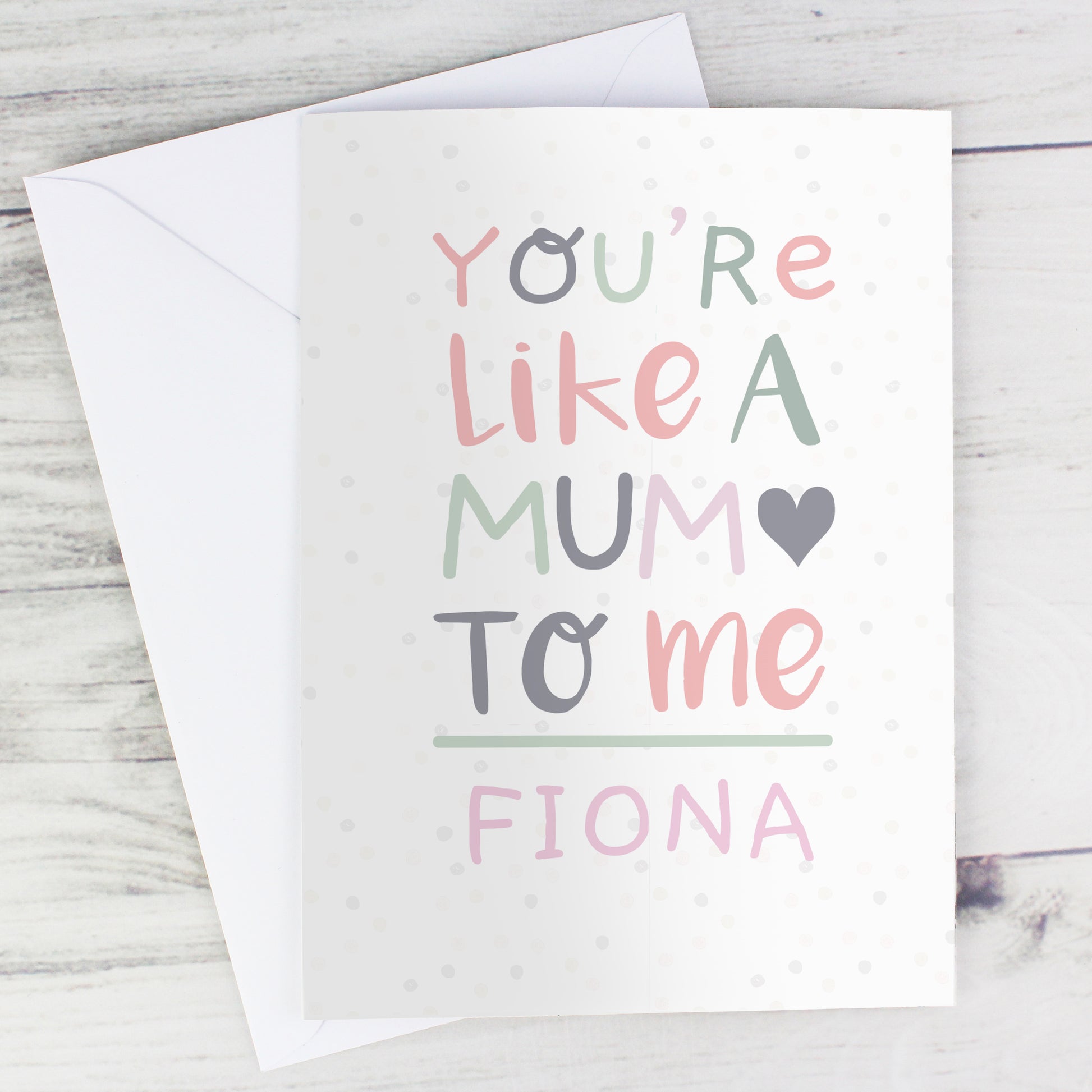 Personalised 'You're Like a Mum to Me' Card - image 4