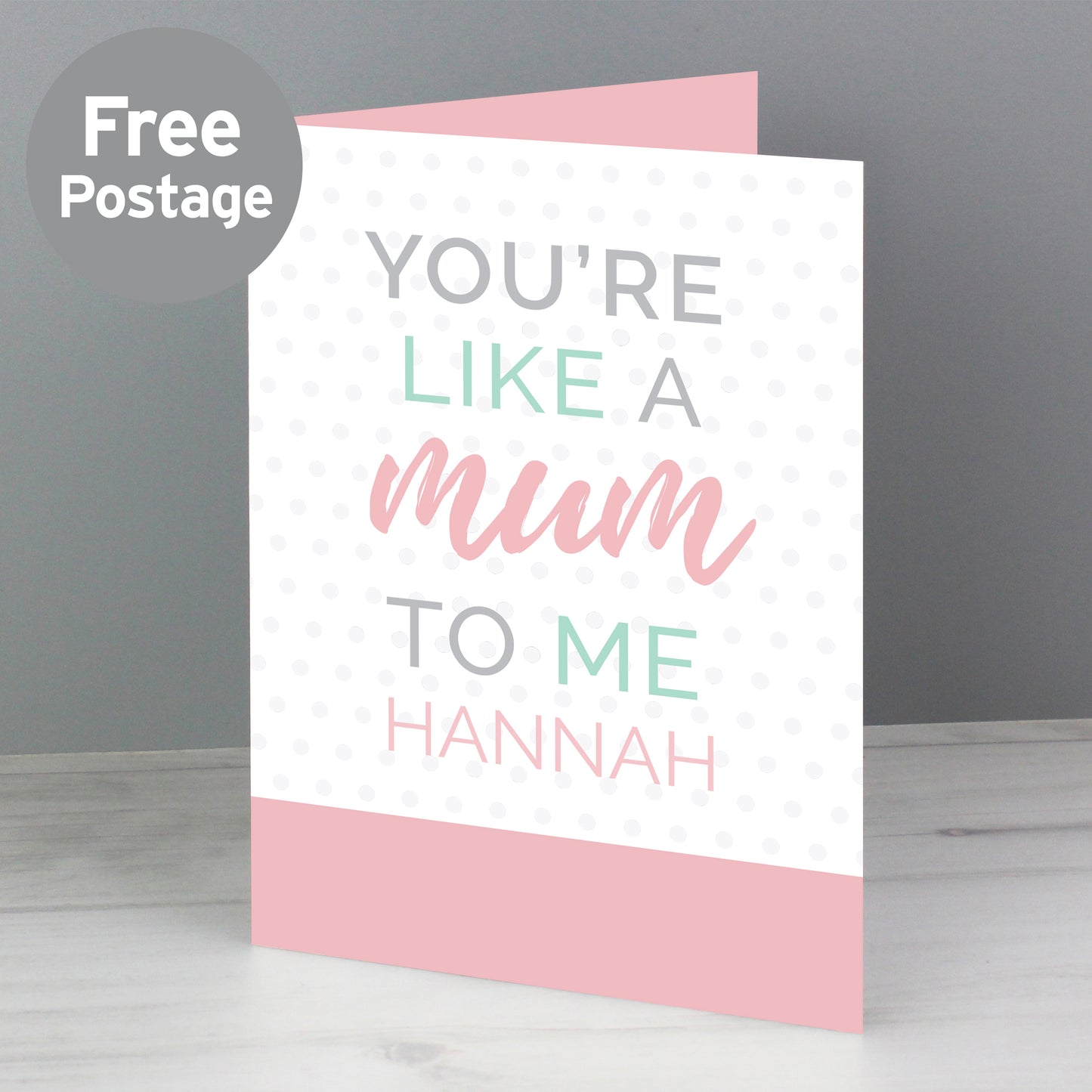 Personalised Like a Mum to Me Card from Heartfelt Gifts