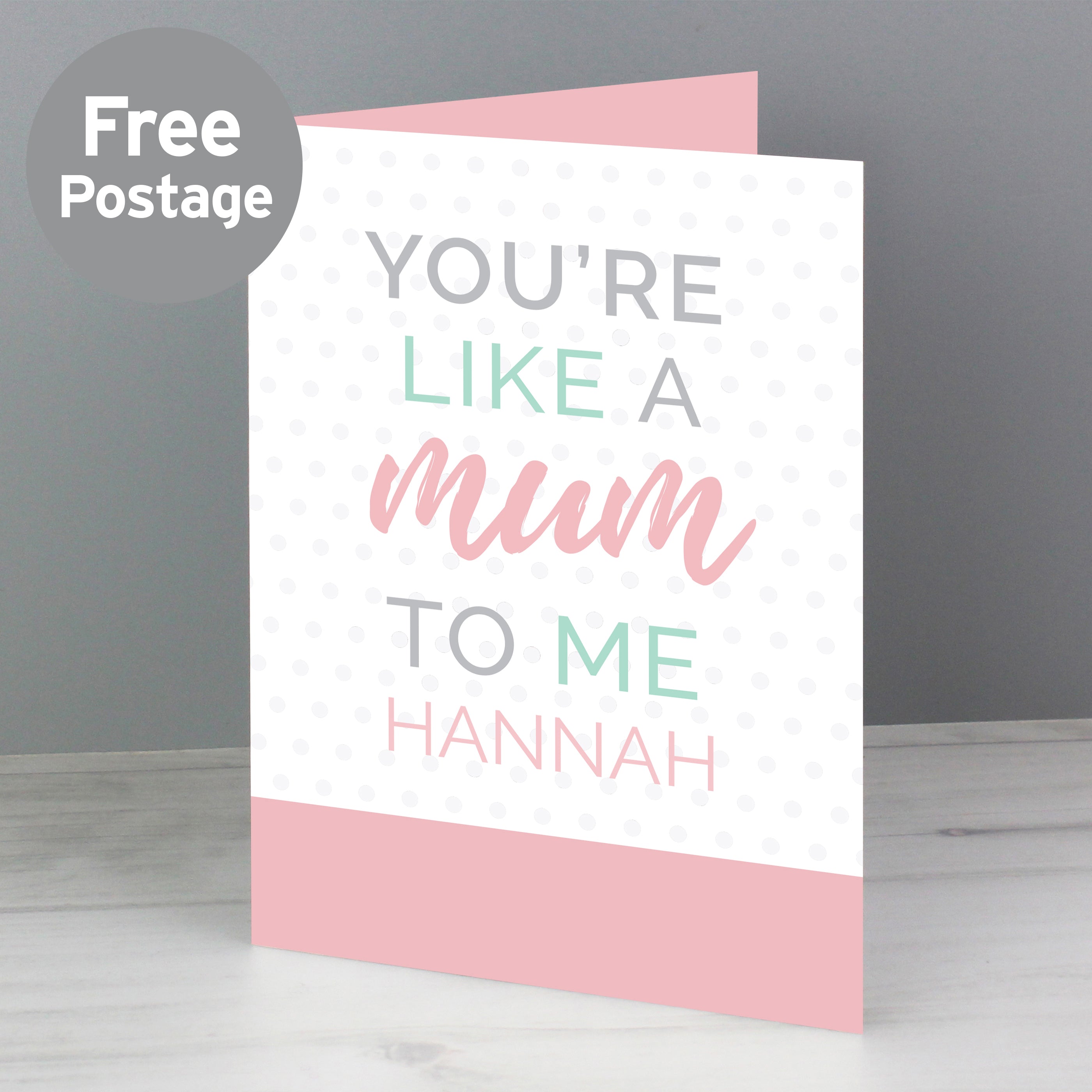 Personalised Like a Mum to Me Card from Heartfelt Gifts