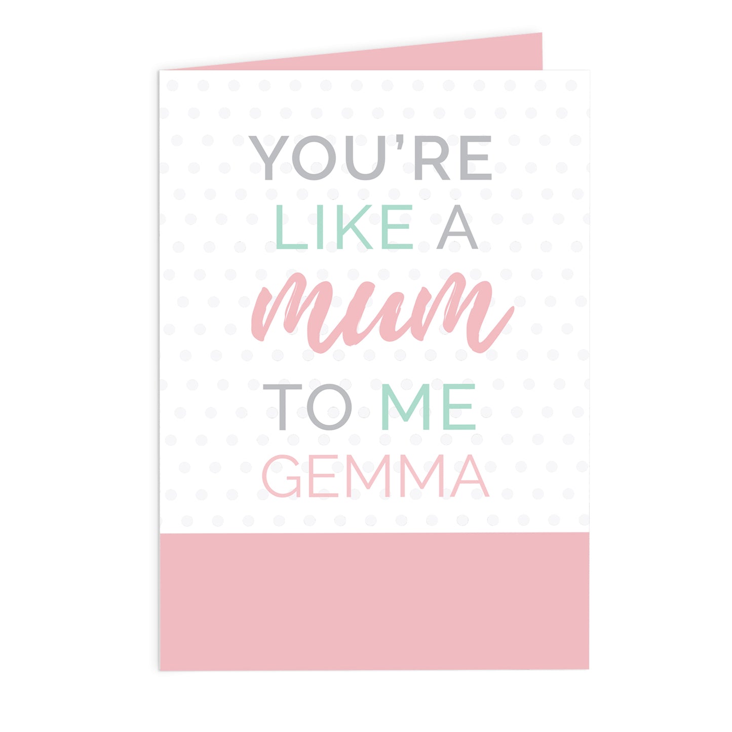 Personalised Like a Mum to Me Card - image 2