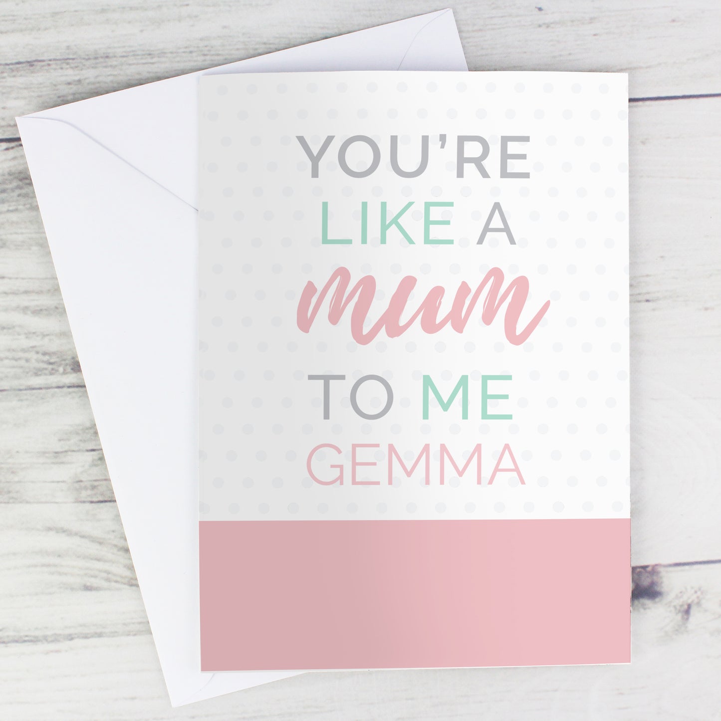 Personalised Like a Mum to Me Card - image 4