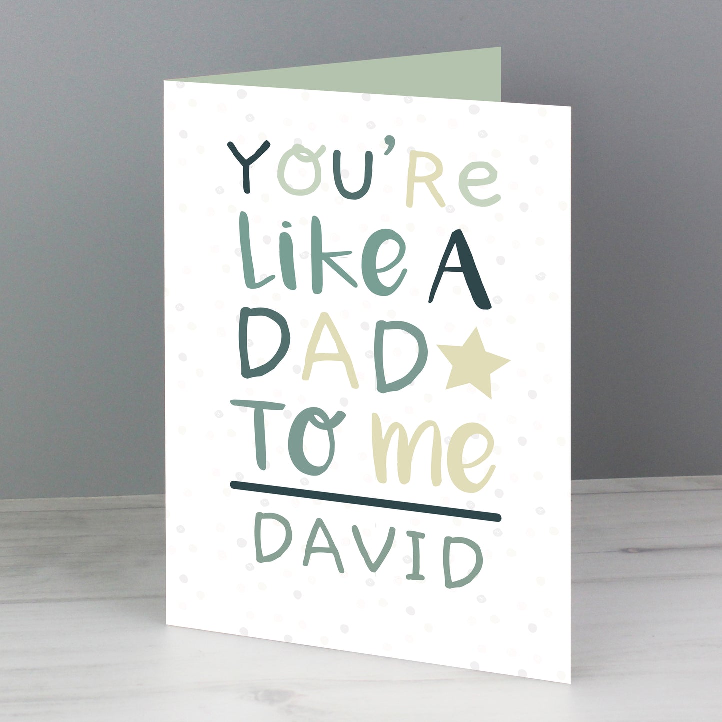 Personalised 'You're Like a Dad to Me' Card - image 4