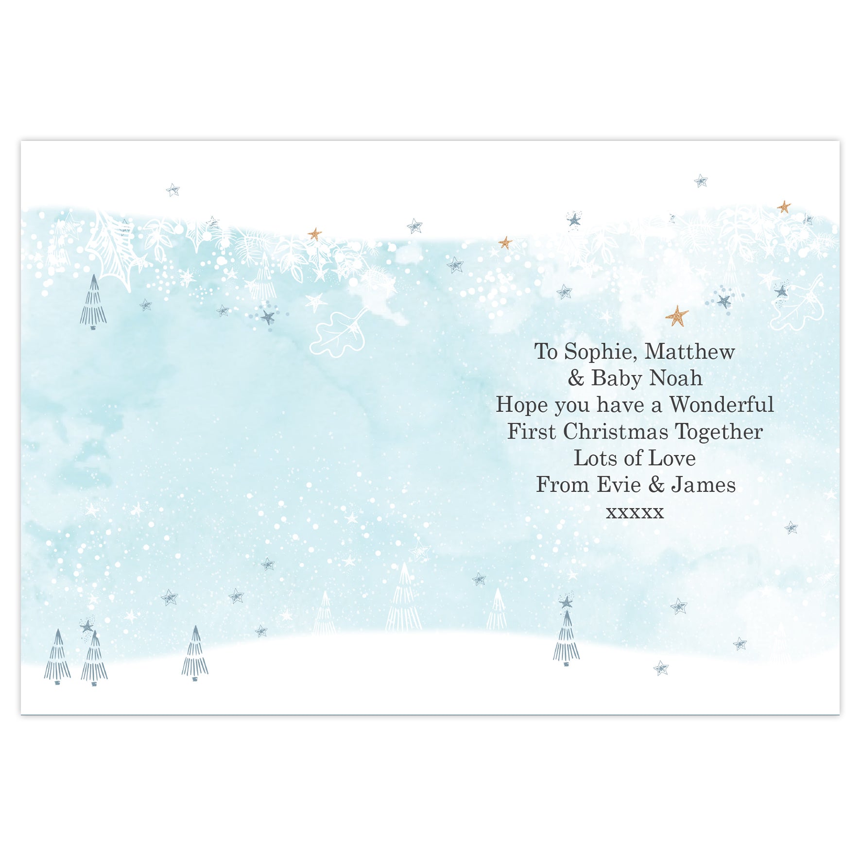 Personalised Polar Bear '1st Christmas As A Family' Card - image 3