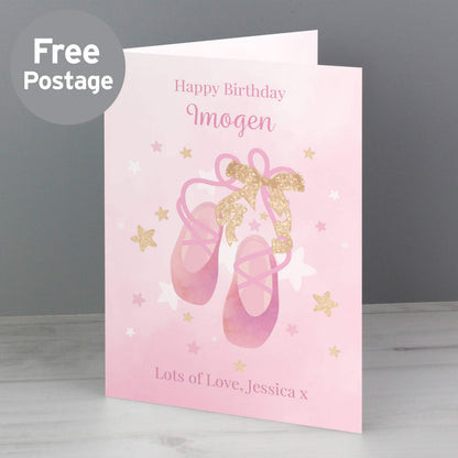 Personalised Swan Lake Ballet Card from Heartfelt Gifts