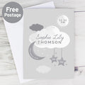 Personalised New Baby Moon & Stars Card from Heartfelt Gifts