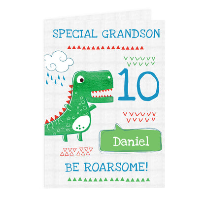 Personalised 'Be Roarsome' Dinosaur Card - image 2