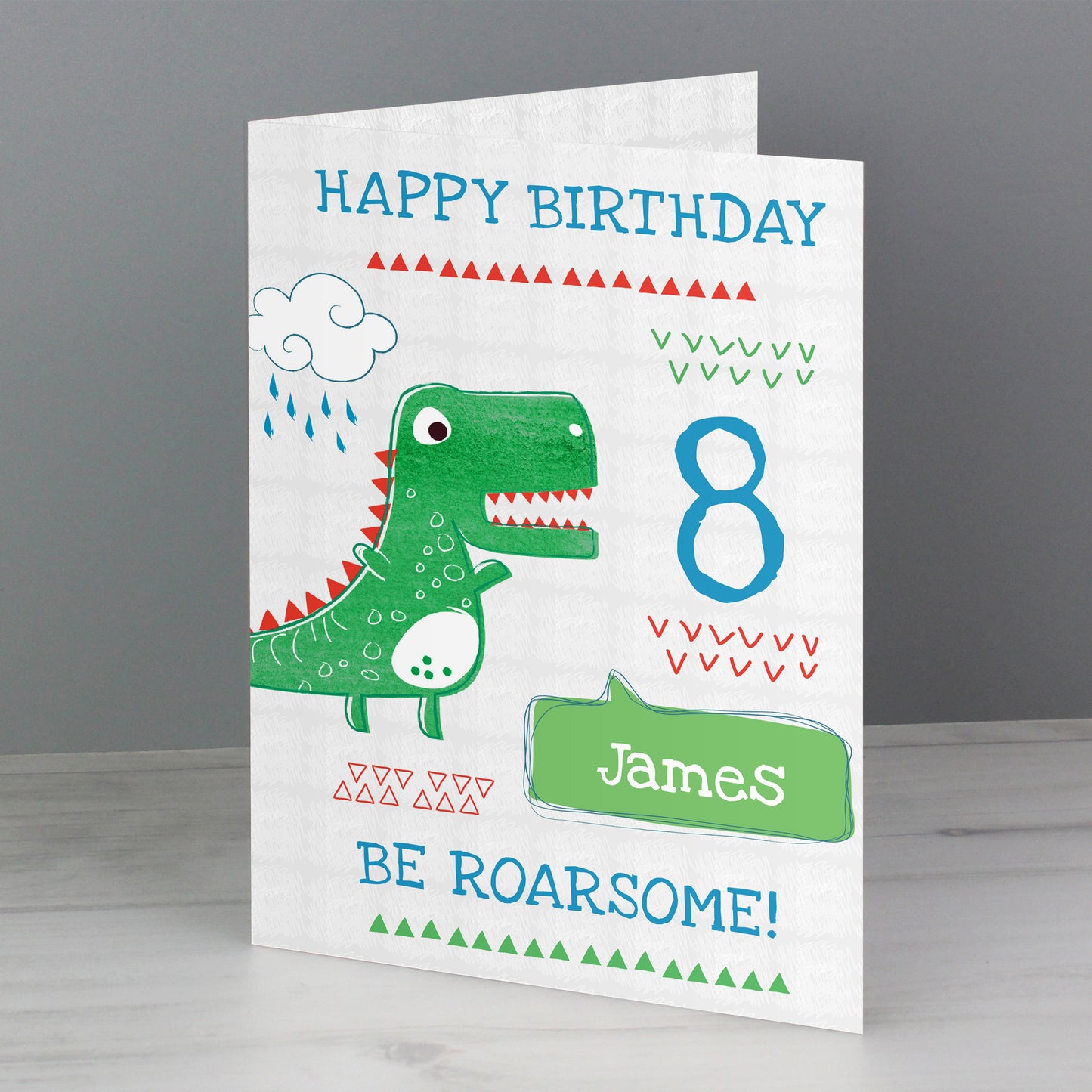 Personalised 'Be Roarsome' Dinosaur Card - image 3