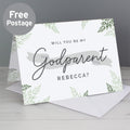 Personalised Godparent Card from Heartfelt Gifts