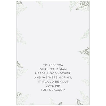 Personalised Godparent Card - image 3
