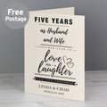Personalised Anniversary Card from Heartfelt Gifts