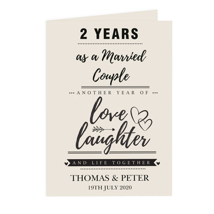Personalised Anniversary Card - image 2