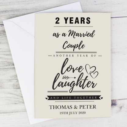 Personalised Anniversary Card - image 3