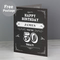 Personalised Vintage Typography Birthday Card from Heartfelt Gifts