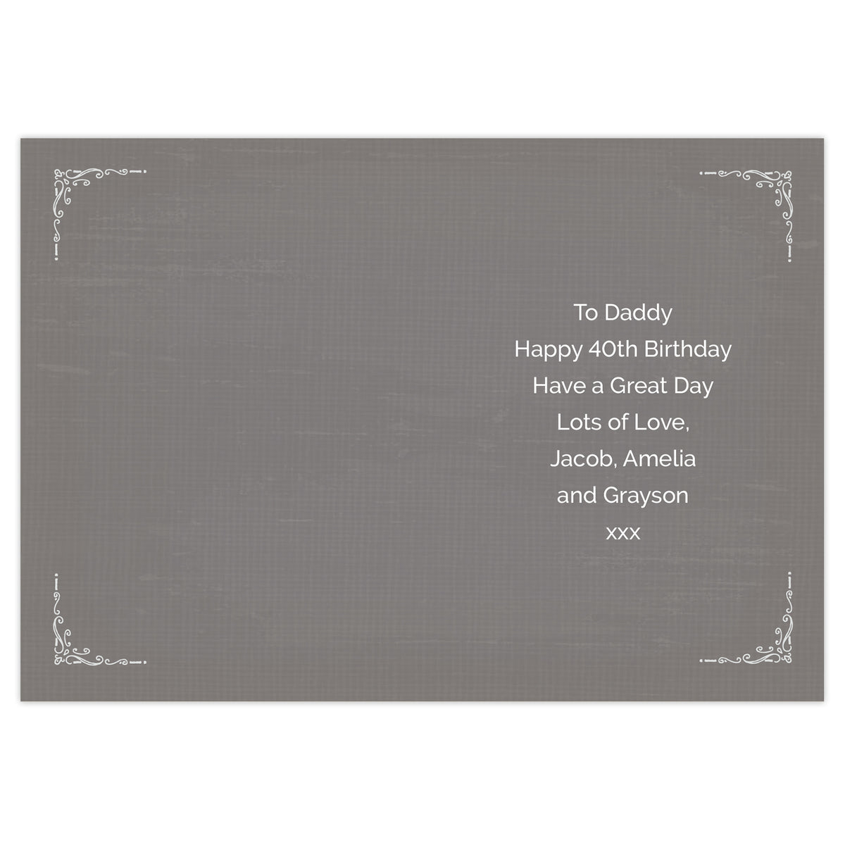 Personalised Vintage Typography Birthday Card - image 3