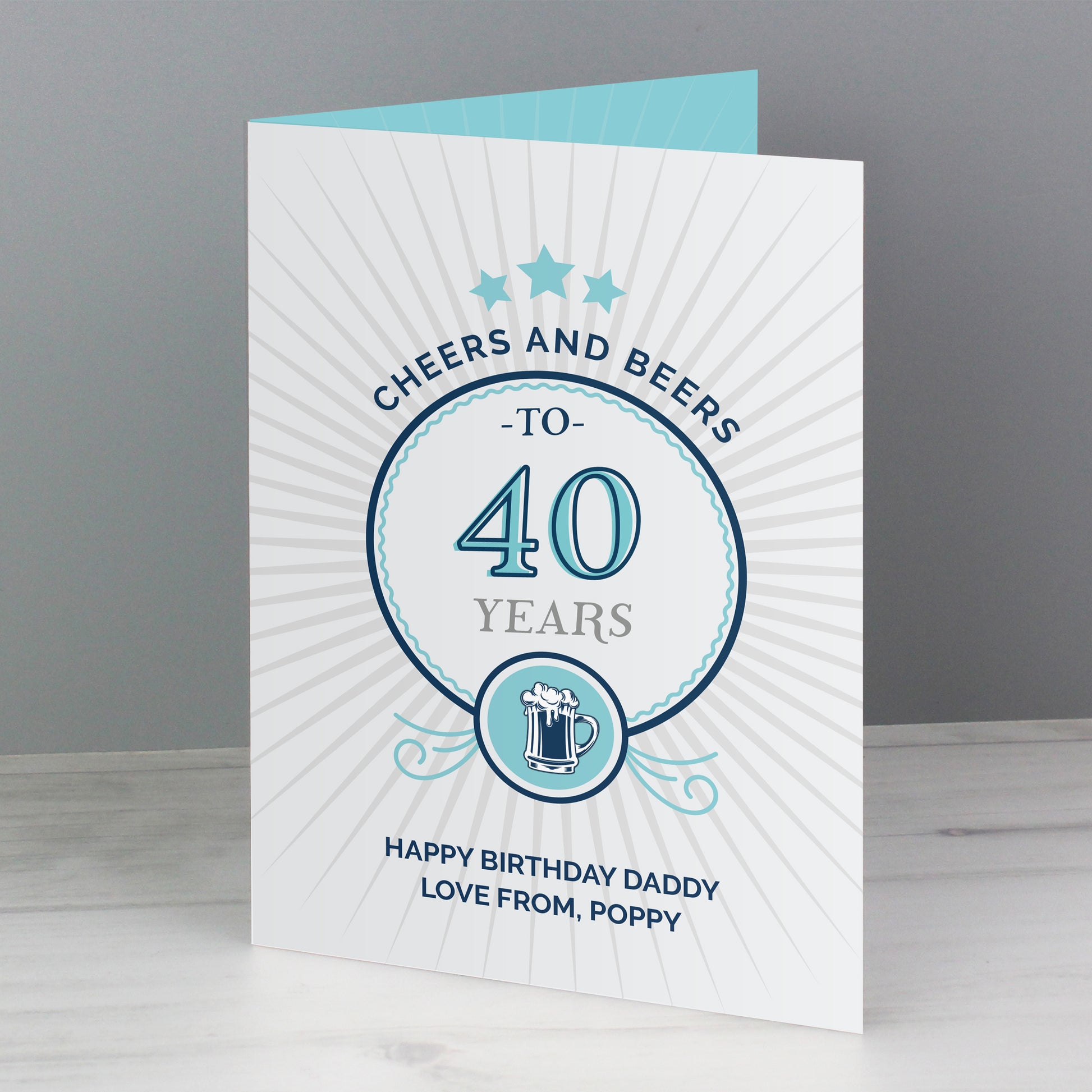Personalised Cheers and Beers Birthday Card - image 5