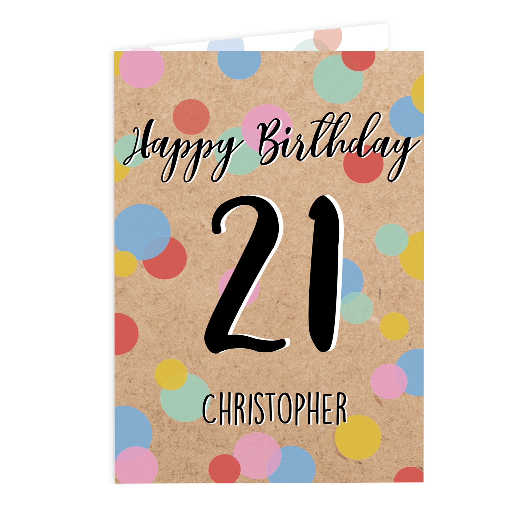 Personalised Colour Confetti Birthday Card - image 2